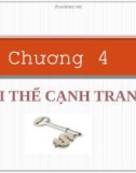 Bài giảng Quản trị chiến lược (ThS.Lê Thị Bích Ngọc) - Chương 4: Lợi thế cạnh tranh