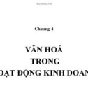 Bài giảng Văn hóa doanh nghiệp: Chương 4 - GV. Trần Bình Định