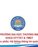 Bài giảng Hệ thống thông tin quản lý - Chương 1: Tổng quan (Năm 2022)