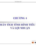 Bài giảng Phân tích hoạt động kinh doanh - Chương 4: Phân tích tình hình tiêu thụ và lợi nhuận