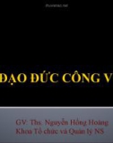 Đạo đức công vụ trong xã hội