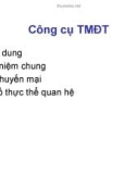 Bài giảng Thương mại điện tử : Công cụ TMĐT