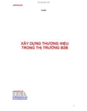 XÂY DỰNG THƯƠNG HIỆU TRONG THỊ TRƯỜNG B2B