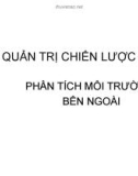 Chương 3: Phân tích môi trường bên ngoài