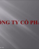 Công ty cổ phần và lý thuyết căn bản