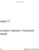 Lecture Business statistics in practice (7/e): Chapter 3 - Bowerman, O’Connell, Murphree