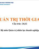 Bài giảng Quản trị thời gian - Chương 0: Giới thiệu học phần