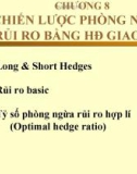 Chương 8 : Chiến lược phòng ngừa rủi ro bằng giao sau