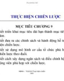 Bài giảng Quản trị chiến lược: Chương 9 - Nguyễn Đình Hòa