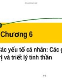 Bài giảng Đạo đức kinh doanh và văn hoá doanh nghiệp trong hội nhập quốc tế: Chương 6 - TS.PhạmVănTài