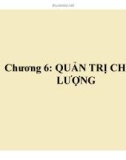 Bài giảng Quản trị kinh doanh: Chương 6 - ThS. Lê Văn Hòa