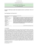 The impact of global green supply chain management practices on performance: The case of Vietnam