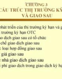 Chương 3 : Cấu trúc thị trường và kì hạn giao sau