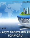 CHƯƠNG VIII: CHIẾN LƯỢC TRONG MÔI TRƯỜNG TOÀN CẦU