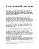 9 quy tắc săn việc qua mạng