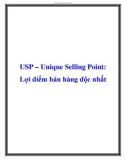 USP – Unique Selling Point: Lợi điểm bán hàng độc nhất