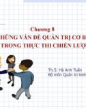 Bài giảng Quản trị chiến lược: Chương 8 - ThS. Hà Anh Tuấn