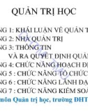 Bài giảng Quản trị học - ĐH Thương Mại