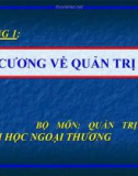 Đại cương quản trị học