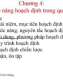 Bài giảng Quản trị học: Chương 4 - Đỗ Văn Thắng