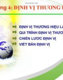 Chương 4: ĐỊNH VỊ THƯƠNG HIỆU