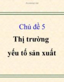 Thị trường yếu tố sản xuất kinh doanh