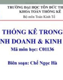 Bài giảng Thống kê trong kinh doanh và kinh tế: Mở đầu - Chế Ngọc Hà