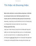 Tín hiệu - thương hiệu