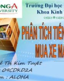 TIẾN TRÌNH MUA XE MÁY