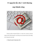 11 nguyên tắc cho 1 web thương mại thành công