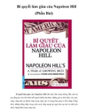 Bí quyết làm giàu của Napoleon Hill (Phần Hai)