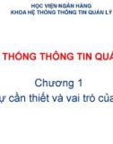 Bài giảng Hệ thống thông tin quản lý: Chương 1 - Ngô Thùy Linh