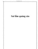 Sai lầm quảng cáo