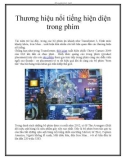 Thương hiệu nổi tiếng hiện diện trong phim