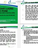 Bài giảng Quản trị chất lượng thực phẩm: Chương 3 - Bùi Hồng Quân