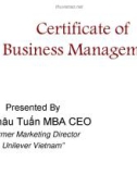 Certificate of Business Management