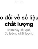 Bài giảng Trao đổi về số liệu và chất lượng: Trình bày kết quả đo lường chất lượng