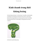 Kinh doanh trong thời khủng hoảng