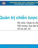 Bài giảng Quản trị chiến lược - Chương 0: Giới thiệu môn học (Chương trình Sau đại học)