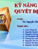 Kỹ năng ra quyết định trong quản trị