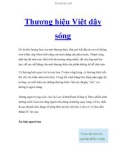 Thương hiệu Việt dậy sóng