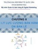 Bài giảng Quản trị bán lẻ: Chương 8 - ĐH Kinh tế Quốc dân