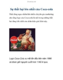 Sự thất bại lớn nhất của Coca-cola