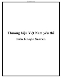 Thương hiệu Việt Nam yếu thế trên Google Search