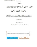 50 công ty làm thay đổi thế giới