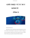 GIỚI THIỆU VỀ TƯ DUY KINH TẾ (Phần 2)