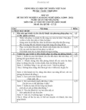 Đáp án đề thi tốt nghiệp cao đẳng nghề khóa 3 (2009-2012) - Nghề: Quản trị nhà hàng - Môn thi: Lý thuyết chuyên môn nghề - Mã đề thi: ĐA QTNH-LT22