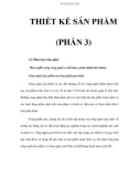 THIẾT KẾ SẢN PHẨM (PHẦN 3)