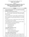Đáp án đề thi tốt nghiệp cao đẳng nghề khóa 3 (2009-2012) - Nghề: Quản trị doanh nghiệp vừa và nhỏ - Môn thi: Lý thuyết chuyên môn nghề - Mã đề thi: ĐA QTDNVVN-LT04