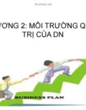 Bài giảng Quản trị học - Chương 2: Môi trường quản trị của doanh nghiệp